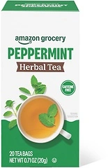 Amazon Grocery Peppermint Herbal Tea Bags, 20 Ct