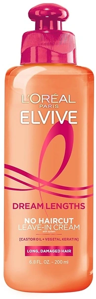 L'Oreal Paris Elvive Dream Lengths No Haircut Cream Leave In Conditioner, 6.8 fl. oz.