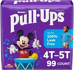 Pull-Ups Boys' Potty Training Pants, 4T-5T (38-50 lbs), 99 Count (3 Packs of 33)