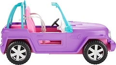 Barbie Doll-Sized SUV, Purple Off-Road Vehicle with 2 Pink Seats