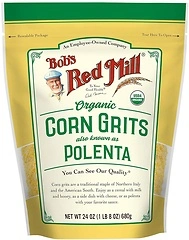 Bob's Red Mill Organic Corn Grits / Polenta, 24oz - Vegan, Kosher