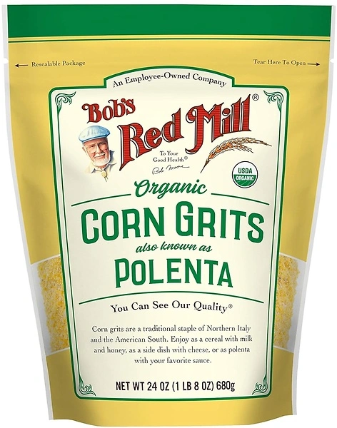 Bob's Red Mill Organic Corn Grits / Polenta, 24oz - Vegan, Kosher