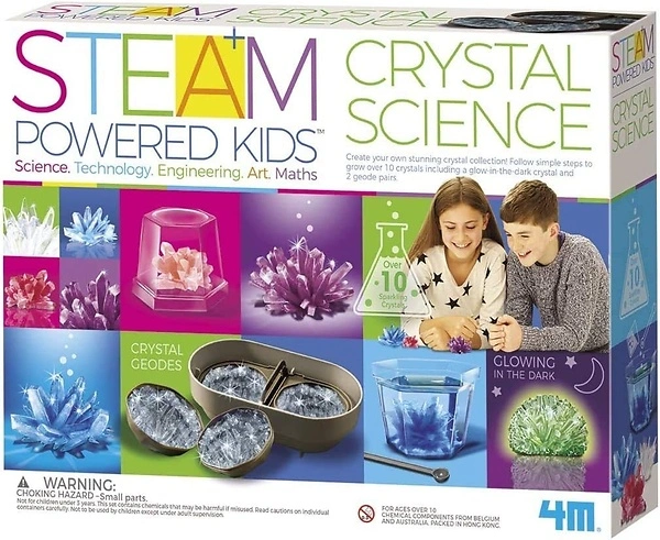 4M Deluxe Crystal Growing Combo Steam Science Kit, Ages 10+