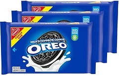 OREO Chocolate Sandwich Cookies, Family Size, 3 Packs