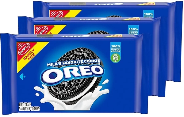 OREO Chocolate Sandwich Cookies, Family Size, 3 Packs
