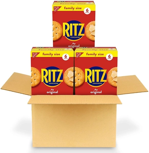 RITZ Original Crackers, Family Size, 3 Boxes