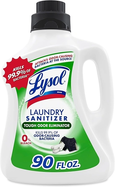 Lysol Sport Laundry Sanitizer Additive, Eliminates Odor Bacteria, 90oz