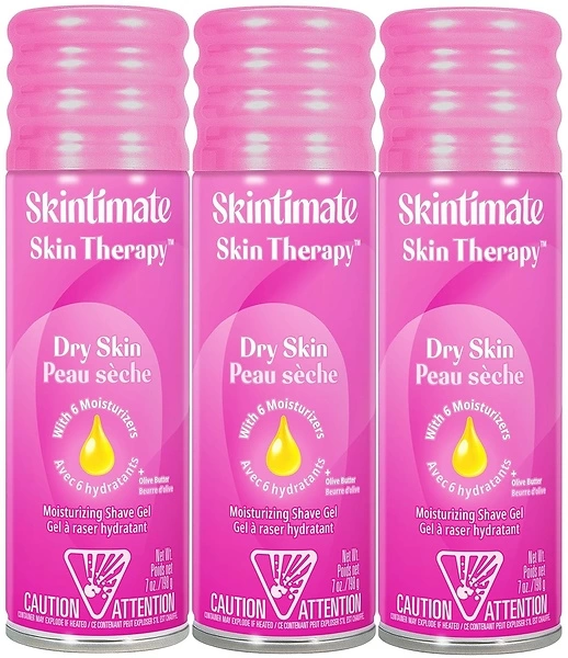 Skintimate Skin Therapy Shave Gel for Women, 3 Pack, 7oz Each