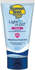 Banana Boat Light As Air Face Sunscreen Lotion SPF 50, 3oz - Oxybenzone Free, Travel Size