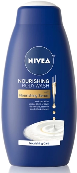 NIVEA Nourishing Care Body Wash with Nourishing Serum, 20 Fl Oz