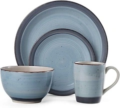 Pfaltzgraff Sadie 16-Piece Dinnerware Set, Blue