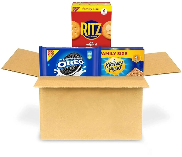 OREO Cookies, RITZ Crackers, Honey Maid Graham Crackers Variety Pack, Family Size, 3 Packs