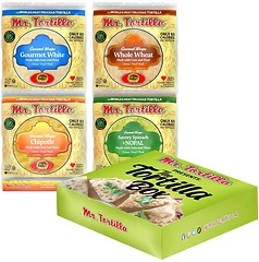 Mr. Tortilla Gourmet Wraps Variety Pack, Artisan Flour Tortillas, 32 Count