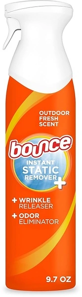 Bounce Anti Static Spray, 3 in 1 Instant Anti Static & Wrinkle Release, 9.7 Fl Oz