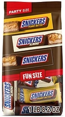 SNICKERS Original, Almond & Crunchy Peanut Butter Fun Size Chocolate Bars, 24.02 Oz.