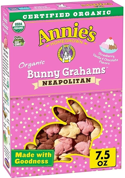 Annie's Organic Bunny Grahams Snacks, Neapolitan, 7.5 oz.