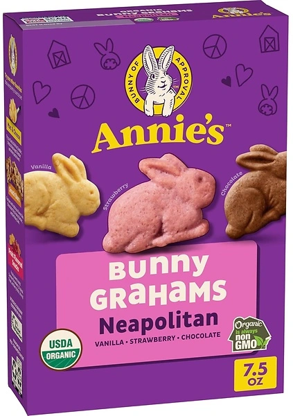 Annie's Organic Bunny Grahams Snacks, Neapolitan, 7.5 oz.