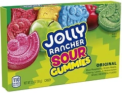 JOLLY RANCHER Sour Gummies Assorted Fruit Flavored Candy Box, 3.5 oz