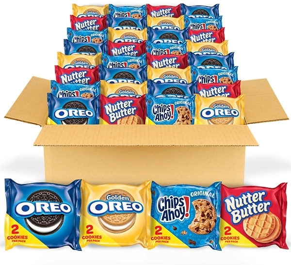 OREO, Golden, CHIPS AHOY!, Nutter Butter Variety Pack, 56 Snack Packs