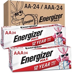 Energizer Max AA & AAA Batteries Combo Pack, 48 Count