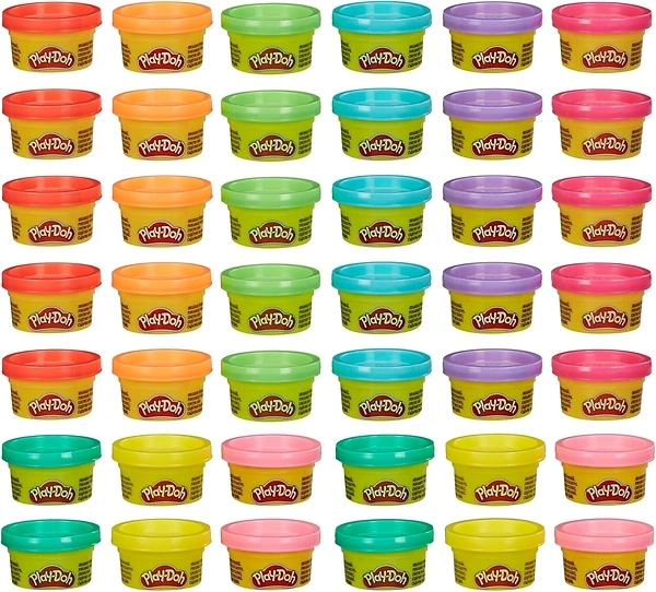 Play-Doh Bulk 42-Pack of 1-Ounce Cans, Basket Stuffers, Kids Crafts