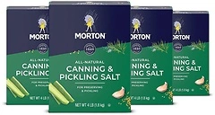 Morton Canning & Pickling Salt, 4 Pound (Pack of 4)