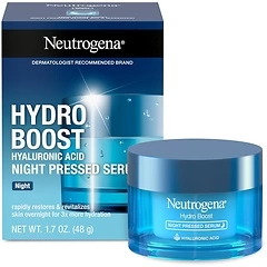 Neutrogena Hydro Boost Night Pressed Serum, Hyaluronic Acid, 1.7 oz