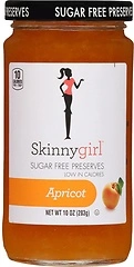 Skinnygirl Sugar Free Kosher Preserves, Apricot, 10 Ounce