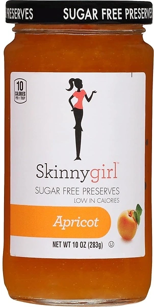 Skinnygirl Sugar Free Kosher Preserves, Apricot, 10 Ounce