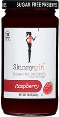 Skinnygirl Sugar Free Kosher Preserves, Raspberry, 10 Ounce