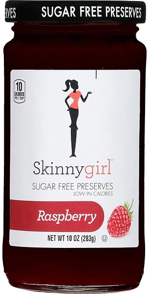 Skinnygirl Sugar Free Kosher Preserves, Raspberry, 10 Ounce