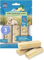 Himalayan Dog Chew Bacon Flavor, 3 Small Sticks, 1.1 oz, Natural Dog Treats