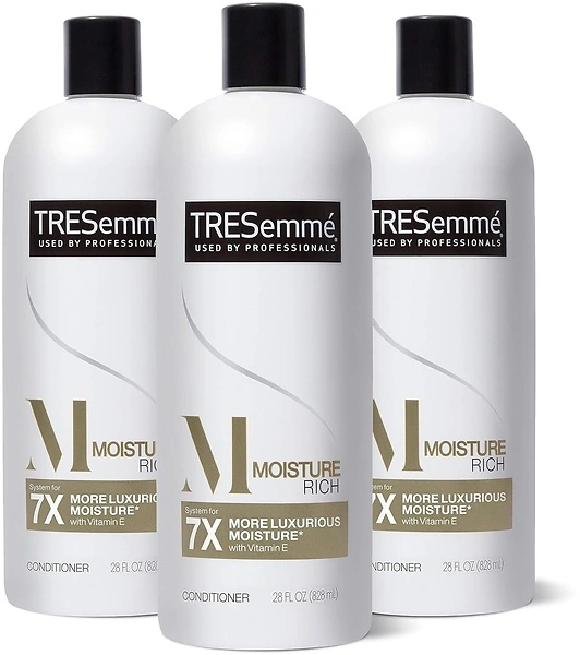 TRESemme Moisture Rich Hydrating Conditioner, 28 Fl Oz, 3 Count for Dry Hair