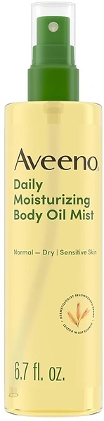 Aveeno Daily Moisturizing Dry Body Oil Mist with Oat & Jojoba Oil, 6.7 fl oz