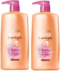 L'Oreal Paris Elvive Dream Lengths Shampoo and Conditioner Kit, Paraben Free, 1 kit