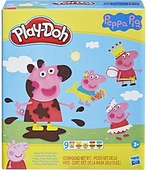 Play-Doh Peppa Pig Stylin' Set, Playset with 9 Cans and 11 Tools