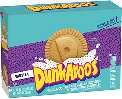Dunkaroos Vanilla Cookies and Vanilla Frosting with Rainbow Sprinkles, 6 ct