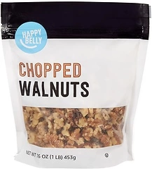Amazon Brand - Happy Belly Chopped Walnut,16 oz