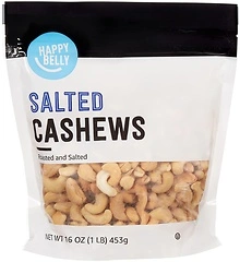 Amazon Brand - Happy Belly Cashews, Roasted & Salted, 16 ounce