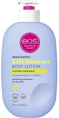 eos Shea Better Body Lotion Vanilla Cashmere, 16 fl oz, 24-Hour Moisture