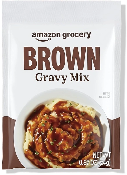 Amazon Grocery, Brown Gravy Mix, 0.87 Oz