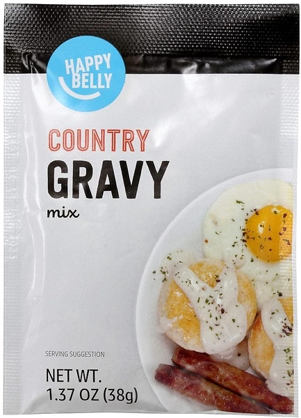 Amazon Brand - Happy Belly Country Gravy Mix, 1.37 ounce