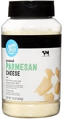 Amazon Brand - Happy Belly Grated Parmesan Cheese Shaker, 16 ounce