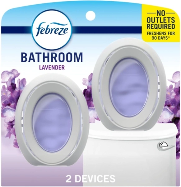 Febreze Small Spaces Air Freshener, Odor-Fighting, Light Lavender Scent, 2 Count