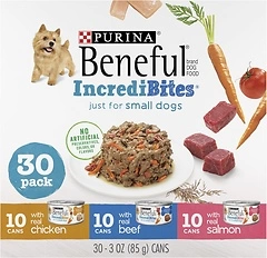 Purina Beneful Small Breed Wet Dog Food Variety Pack, 30 Cans (3 oz. each)
