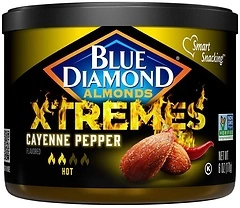Blue Diamond Almonds XTREMES Cayenne Pepper Flavored Snack Nuts, 6 Oz