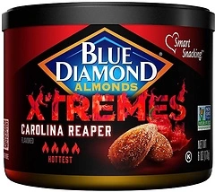 Blue Diamond Almonds XTREMES Carolina Reaper Flavored Snack Nuts, 6 Oz