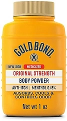 Gold Bond Medicated Original Strength Body Powder, 1 oz., Talc-Free, Anti-Itch
