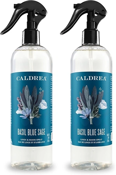 Caldrea Linen and Room Spray Air Freshener, Made with Essential Oils, Plant-Derived and Other Thoughtfully Chosen Ingredients, Lavender Cedar Leaf, 16...