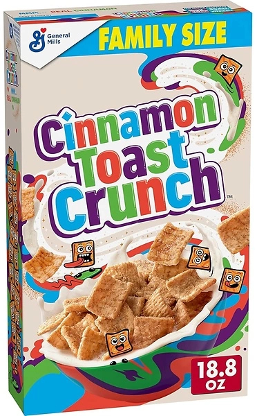Cinnamon Toast Crunch Breakfast Cereal, Crispy Cinnamon, Family Size, 18.8 oz